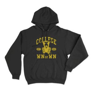 College WN of WN Unisex Hoodie Black