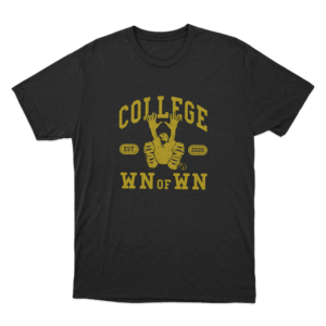 College WN of WN Unisex T Shirt Black