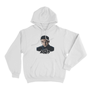 Kwn Portrait Unisex Hoodie White