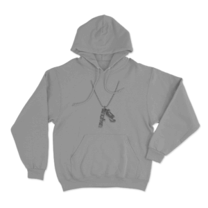 WN of WN Pendant Unisex Hoodie Grey